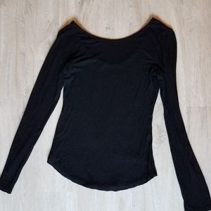 Swooped Back Long Sleeve